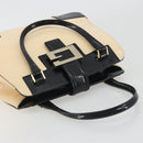 GUCCI Hand Bag Patent Beige Black 002 1103 Auth ep15459-7