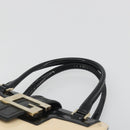 GUCCI Hand Bag Patent Beige Black 002 1103 Auth ep15459-14