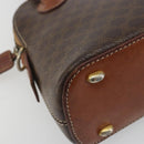 CELINE Macadam Hand Bag PVC Leather Brown Gold Tone Auth ep15461-15