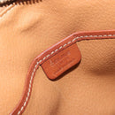 CELINE Macadam Hand Bag PVC Leather Brown Gold Tone Auth ep15461-19