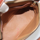 CELINE Macadam Hand Bag PVC Leather Brown Gold Tone Auth ep15461-10