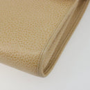 Christian Dior Shoulder Bag Leather Beige Gold Tone Auth ep15464-9