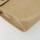 Christian Dior Shoulder Bag Leather Beige Gold Tone Auth ep15464-14