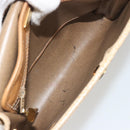 Christian Dior Shoulder Bag Leather Beige Gold Tone Auth ep15464-12