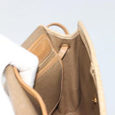 Christian Dior Shoulder Bag Leather Beige Gold Tone Auth ep15464-19