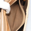 Christian Dior Shoulder Bag Leather Beige Gold Tone Auth ep15464-22