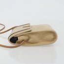 Christian Dior Shoulder Bag Leather Beige Gold Tone Auth ep15464-4