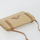 Christian Dior Shoulder Bag Leather Beige Gold Tone Auth ep15464-6