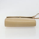 Christian Dior Shoulder Bag Leather Beige Gold Tone Auth ep15464-5