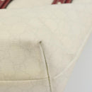 GUCCI GG Supreme Hand Bag PVC Leather Outlet White Red 257250 Auth ep15469-8