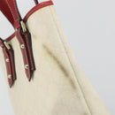 GUCCI GG Supreme Hand Bag PVC Leather Outlet White Red 257250 Auth ep15469-9