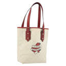 GUCCI GG Supreme Hand Bag PVC Leather Outlet White Red 257250 Auth ep15469-1