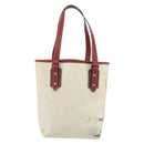 GUCCI GG Supreme Hand Bag PVC Leather Outlet White Red 257250 Auth ep15469-2