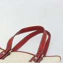 GUCCI GG Supreme Hand Bag PVC Leather Outlet White Red 257250 Auth ep15469-14