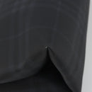 BURBERRY Nova Check Hand Bag PVC Leather Navy Silver Auth ep15470-9