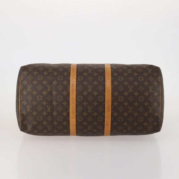LOUIS VUITTON Monogram Keepall 55 Boston Bag M41424 LV Auth ep15473