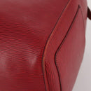 LOUIS VUITTON Epi Keepall 50 Boston Bag Red M42967 LV Auth ep15474-10