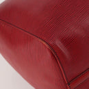 LOUIS VUITTON Epi Keepall 50 Boston Bag Red M42967 LV Auth ep15474-11