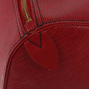 LOUIS VUITTON Epi Keepall 50 Boston Bag Red M42967 LV Auth ep15474-15