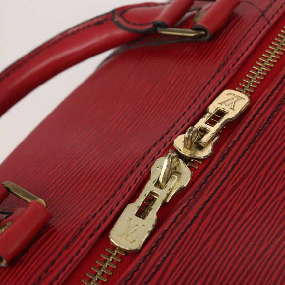 LOUIS VUITTON Epi Keepall 50 Boston Bag Red M42967 LV Auth ep15474