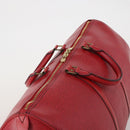 LOUIS VUITTON Epi Keepall 50 Boston Bag Red M42967 LV Auth ep15474-6