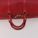 LOUIS VUITTON Epi Keepall 50 Boston Bag Red M42967 LV Auth ep15474-7