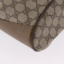 GUCCI GG Supreme Shoulder Bag PVC Leather Beige Gold Tone 41 02 034 Auth ep15475-12