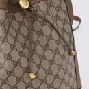 GUCCI GG Supreme Shoulder Bag PVC Leather Beige Gold Tone 41 02 034 Auth ep15475-14