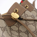 GUCCI GG Supreme Shoulder Bag PVC Leather Beige Gold Tone 41 02 034 Auth ep15475-16