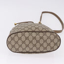 GUCCI GG Supreme Shoulder Bag PVC Leather Beige Gold Tone 41 02 034 Auth ep15475-9