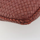BOTTEGA VENETA INTRECCIATO Hobo Shoulder Bag Leather Pink Silver Auth ep15476A-17
