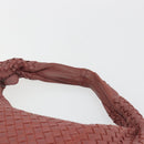 BOTTEGA VENETA INTRECCIATO Hobo Shoulder Bag Leather Pink Silver Auth ep15476A-14