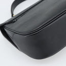 Burberrys Hand Bag Leather Black Gold Tone Auth ep15478-16