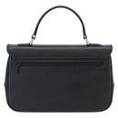 Burberrys Hand Bag Leather Black Gold Tone Auth ep15478-2