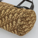 Christian Dior Trotter Canvas Hand Bag Beige Gold Tone Auth ep15481-15