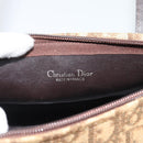Christian Dior Trotter Canvas Hand Bag Beige Gold Tone Auth ep15481-11