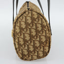 Christian Dior Trotter Canvas Hand Bag Beige Gold Tone Auth ep15481-4