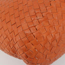 BOTTEGA VENETA INTRECCIATO Hand Bag Leather Orange Auth ep15482A-11