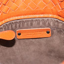 BOTTEGA VENETA INTRECCIATO Hand Bag Leather Orange Auth ep15482A-14