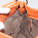 BOTTEGA VENETA INTRECCIATO Hand Bag Leather Orange Auth ep15482A-17