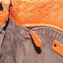 BOTTEGA VENETA INTRECCIATO Hand Bag Leather Orange Auth ep15482A-18