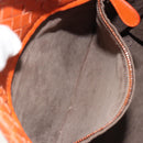 BOTTEGA VENETA INTRECCIATO Hand Bag Leather Orange Auth ep15482A-19