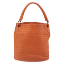 BOTTEGA VENETA INTRECCIATO Hand Bag Leather Orange Auth ep15482A-3
