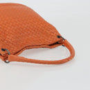 BOTTEGA VENETA INTRECCIATO Hand Bag Leather Orange Auth ep15482A-7