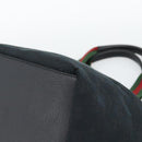 GUCCI GG Canvas Hand Bag Black 131228 Auth ep15484-10