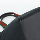 GUCCI GG Canvas Hand Bag Black 131228 Auth ep15484-11