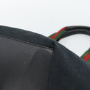 GUCCI GG Canvas Hand Bag Black 131228 Auth ep15484-12