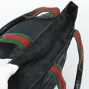 GUCCI GG Canvas Hand Bag Black 131228 Auth ep15484-6