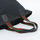 GUCCI GG Canvas Hand Bag Black 131228 Auth ep15484-7