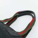 GUCCI GG Canvas Hand Bag Black 131228 Auth ep15484-8